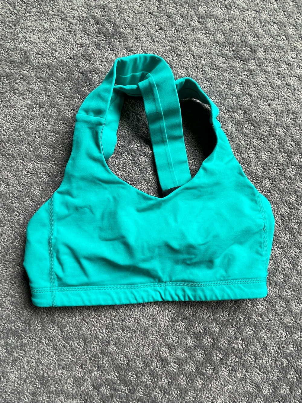 lululemon athletica Teal Green Strappy Sports Bra size 4